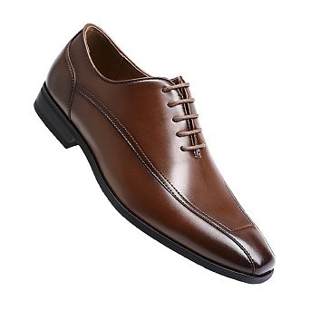 Men's Oxford Dress Shoes - Classic Lace-Up Plain Toe Formal Footwear