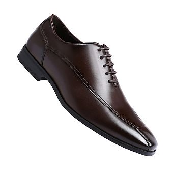 Men's Oxford Dress Shoes - Classic Lace-Up Plain Toe Formal Footwear