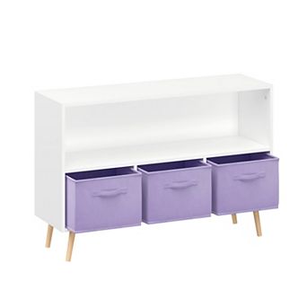 Foldable Fabric Drawer Children's Bookcase, Toy Storage Rack