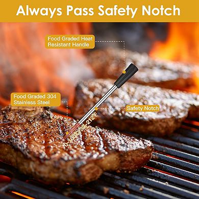 100FT Wireless Digital Meat Thermometer with App Control