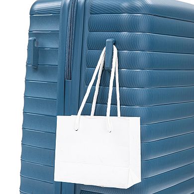 WOW PIONEER Versatile Four-Piece Rolling Luggage Set Includes Sleek Cosmetic Organizer Case