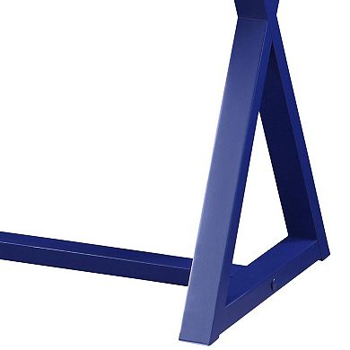 GOODSILO Twilight Finish Writing Desk with Storage Drawer and X-Shaped Base