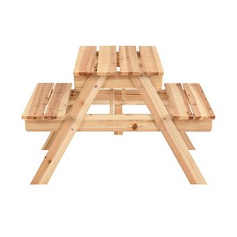 WOW PIONEER Wooden Children's Table and Chair Set for Play and Learning Activities