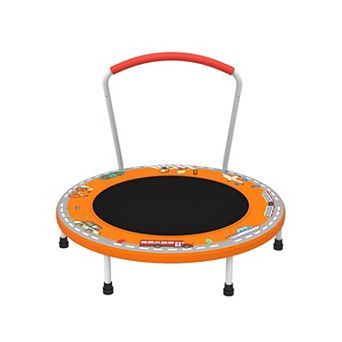 WOW PIONEER 36-Inch Indoor and Outdoor Mini Trampoline with Safety Handle for Young Children