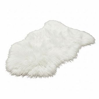 Faux Fur Rug Fluffy, Soft, White