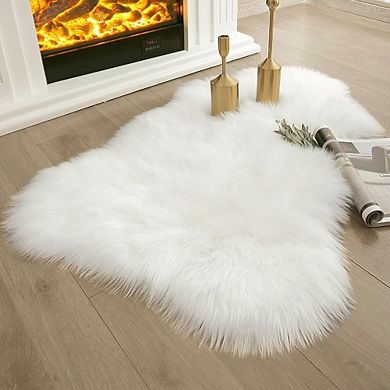 Faux Fur Rug Fluffy, Soft, White