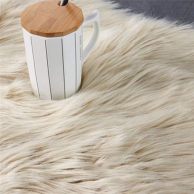 Shaggy Area Rug Ultra Soft, Fluffy Faux Fur for Floor & Sofa
