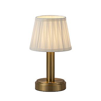 11'' Vintage Antique Brass Type-C Rechargeable Cordless LED Table Lamp Touch Control Mini Desk Lamp