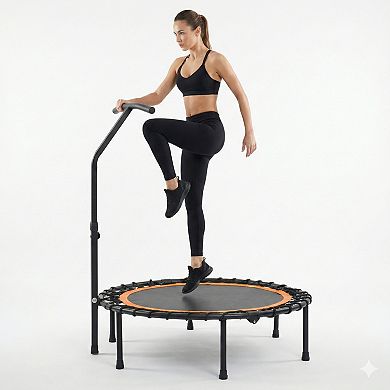 WOW PIONEER Assembled Fitness Trampoline for Home Exercise and Workout