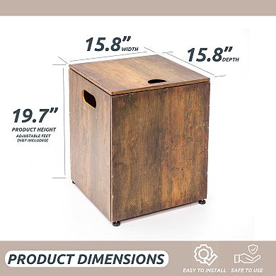 WOW PIONEER Outdoor Propane Tank Cover with Versatile Tabletop Function