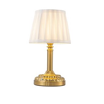 11'' Glam Cordless Table Lamp Touch Control with 3 Way Classic Elegant Dimmable Rechargeable LED