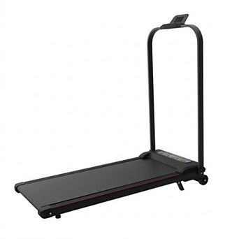 WOW PIONEER Foldable Treadmill with Handle Bar and Incline Walking Pad