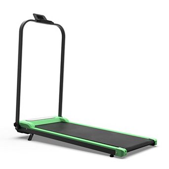 WOW PIONEER Foldable Treadmill with Handle Bar and Incline Walking Pad