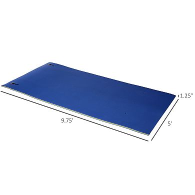 WOW PIONEER Large Floating Water Mat for Lake and Ocean Activities, Portable Foam Raft