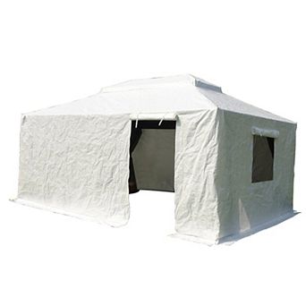 WOW PIONEER Universal All-Season Hardtop Gazebo Enclosure Cover with Sidewalls