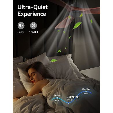 Akofun Low Profile Ceiling Fan with Remote 52 Inch, ndoor Outdoor Modern Ceiling Fan No Light