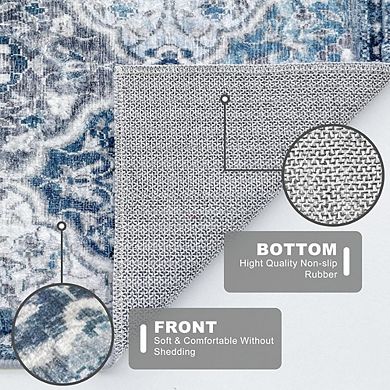 Moroccan Area Rug Soft, Washable, Non-Slip