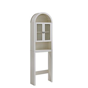 The Toilet Storage Cabinet, Bathroom Above Toilet Storage Cabinet with Doors and Adjustable Shelves