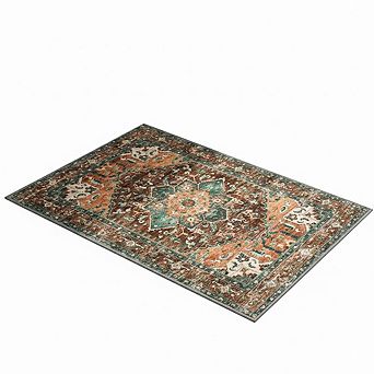 Boho Area Rug Soft, Non-Slip Floor Mat