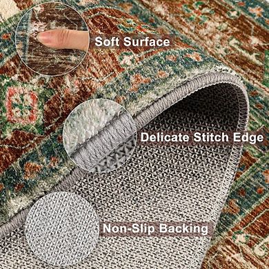 Boho Area Rug Soft, Non-Slip Floor Mat