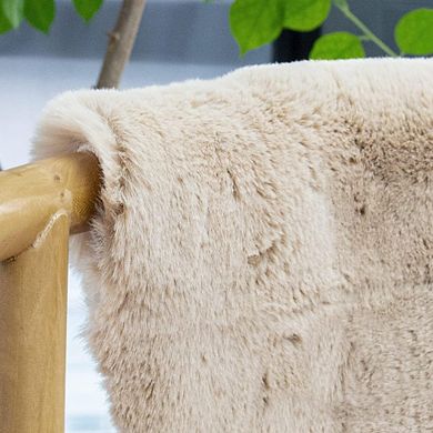 Faux Fur Area Rug Plush, Soft, Washable