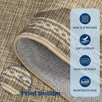 Jute Door Mat Washable, Non-Slip, Low Pile