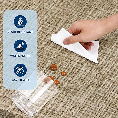 Jute Door Mat Washable, Non-Slip, Low Pile