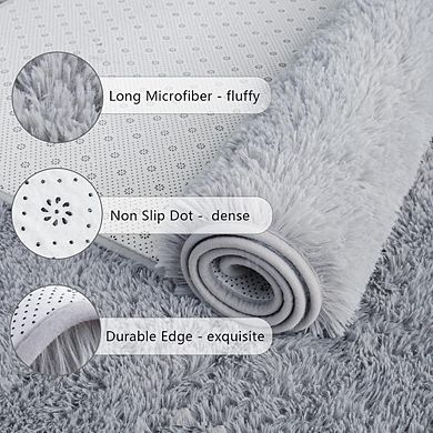 Shag Runner Rug Plush, Soft, Non-Shedding