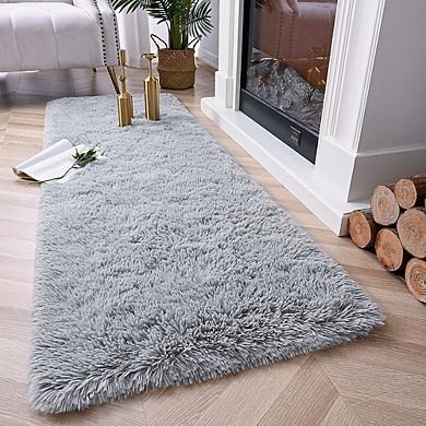 Shag Runner Rug Plush, Soft, Non-Shedding