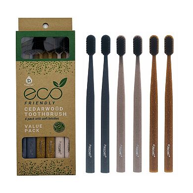 Eco Smile Bundle Cedarwood Toothbrushes and Whitening Serum
