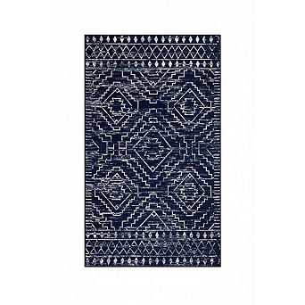 Moroccan Rug Washable, Non-Slip Low-Pile Mat for Entryway & Bedroom