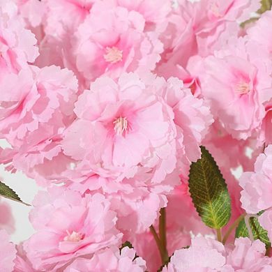 Pink Artificial Cherry Blossom Tree Romantic Silk Flower Tree for Home Decor Spring Decoration