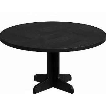 Round Dining Table for 4, 47 in Farmhouse Circle Kitchen Table with Wood Tabletop(Only Table)
