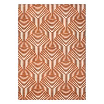 Washable Rug with Rubber Backing Modern Abstract Low Pile Rug Contemporary Lines Foldable Rugs