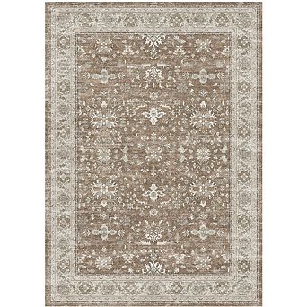 Washable Area Rugs for Living Room, Non-Slip Vintage Distress Large Rugs for Bedroom Dining Room