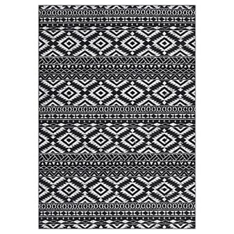 Washable Vintage Bohemian Rug, Non-Slip Boho Distressed Throw Carpet, Soft Non-Shedding Area Rug