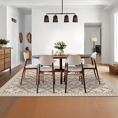 Washable Modern Rugs Non Slip Indoor Pattern Printed Soft Carpet for Living Room Bedroom