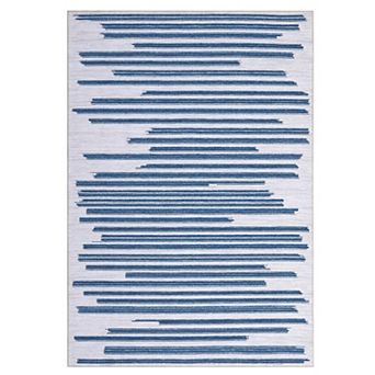 Washable Abstract Area Rug, Non-Slip Carpet for Living Room, Soft Stain Resistant Bedroom Rug