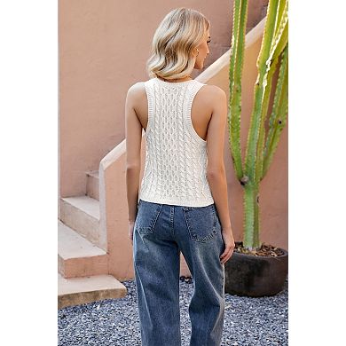 Women's Fashion Casual Knit V-Neck Camisole Top