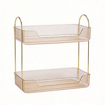 2 tier Bathroom Countertop Organizer Sink Spice Shelf