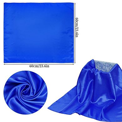 Chiffon Square Scarf Ribbon Neck Satin Handkerchief Retro Women Costume Accessory