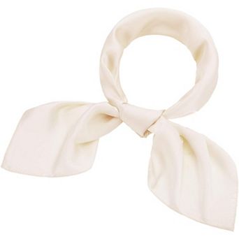 Chiffon Scarf Square Neck Handkerchief Retro Satin Ribbon Women