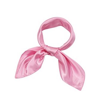 Chiffon Scarf Square Neck Handkerchief Retro Satin Ribbon Women