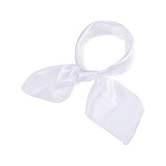 Chiffon Scarf Square Neck Handkerchief Retro Satin Ribbon Women