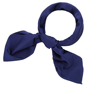 Chiffon Square Neck Handkerchief Retro Satin Ribbon Women