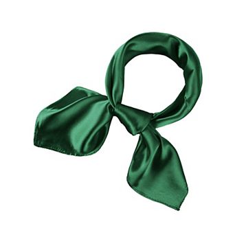 Chiffon Square Neck Handkerchief Retro Satin Ribbon Women