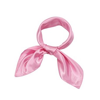 Chiffon Square Neck Handkerchief Retro Satin Ribbon Women