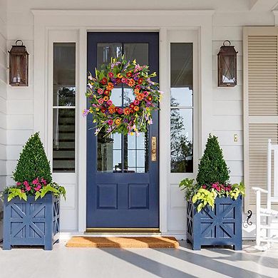 22" Artificial Spring Wreath Wedding Home Porch Easter Decor