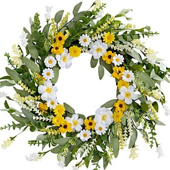 22" Artificial Spring Wreath Wedding Home Porch Easter Decor