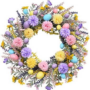 20" Easter Wreath Spring Front Door Decor